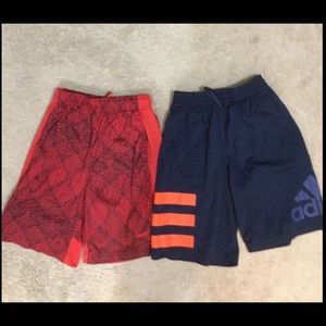 Boys Nike and Adidas athletic shorts with pockets